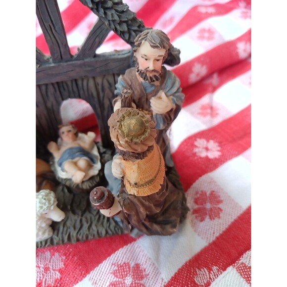 K's Collection Vintage Nativity Scene Home Decor 5" - Picture 4 of 8